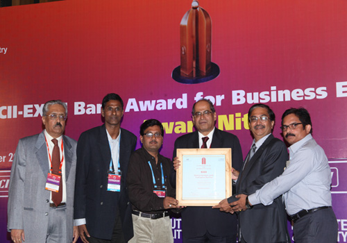 Significant Achievement in CII EXIM Bank Award for Business Excellence 2013 